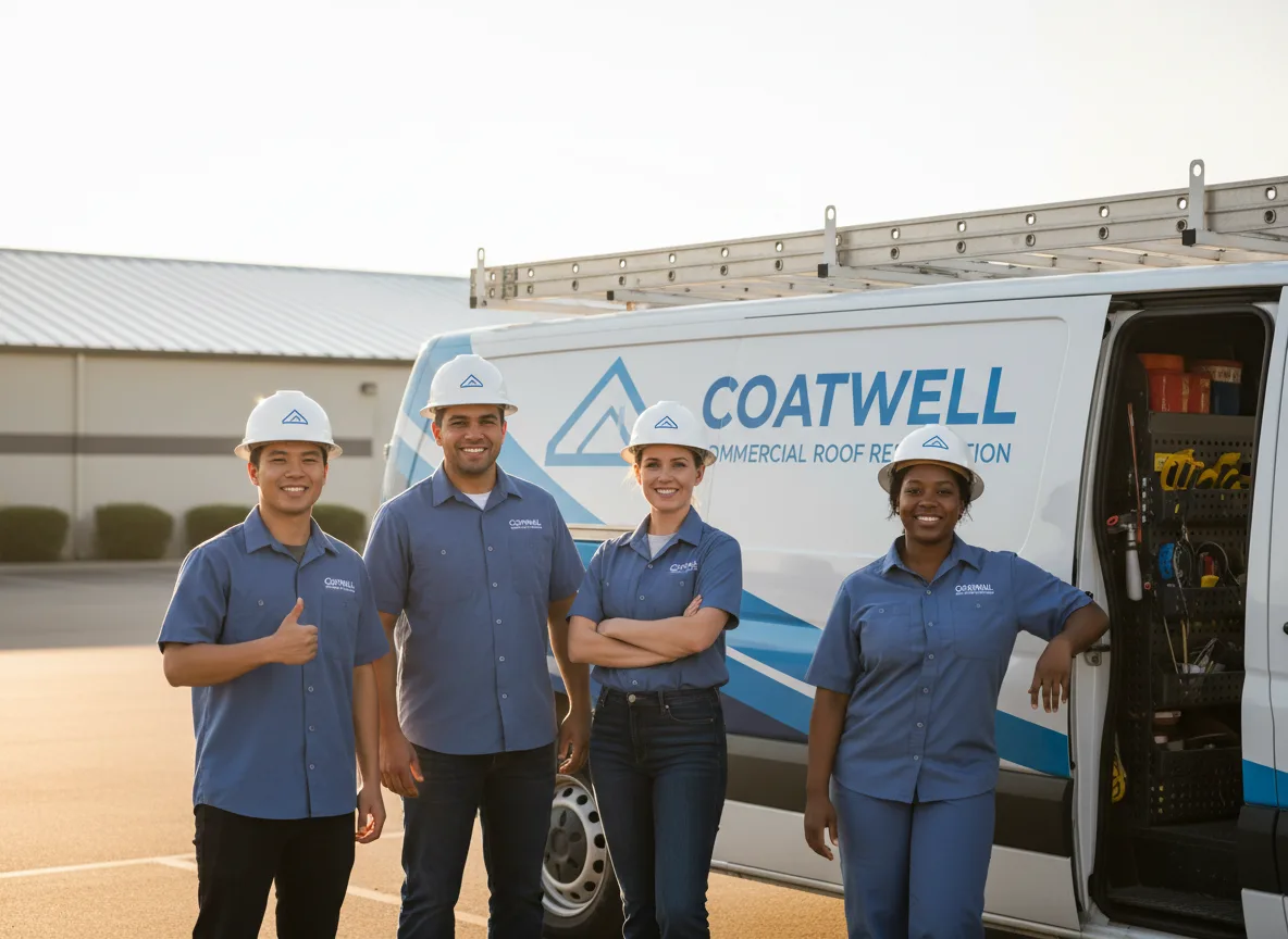 Commercial roof coating company in Hawthorne, WI